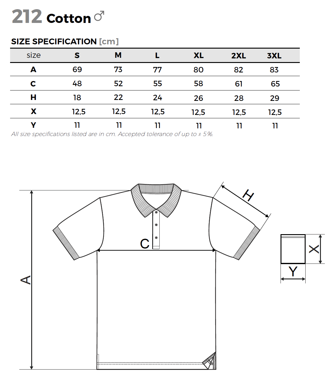 Pánská polokošile Cotton 212